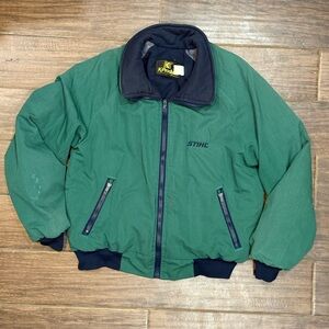 K Products Green and Navy STIHL Jacket